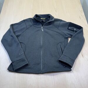 Mountain Hardwear Jacket Womens Size Large Black Fleece polartec